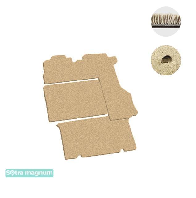 Sotra 01286-5-MG20-BEIGE Interior mats Sotra two-layer beige for Hyundai H-1 (2004-2007), set 012865MG20BEIGE