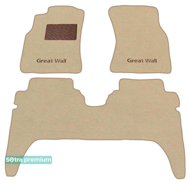 Sotra 01288-CH-BEIGE Interior mats Sotra two-layer beige for Great wall Safe (2006-2013), set 01288CHBEIGE