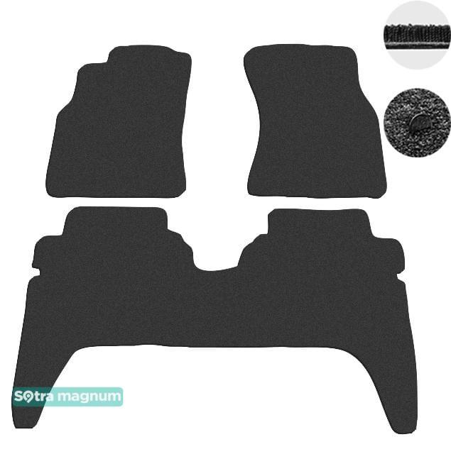 Sotra 01288-MG15-BLACK Interior mats Sotra two-layer black for Great wall Safe (2006-2013), set 01288MG15BLACK