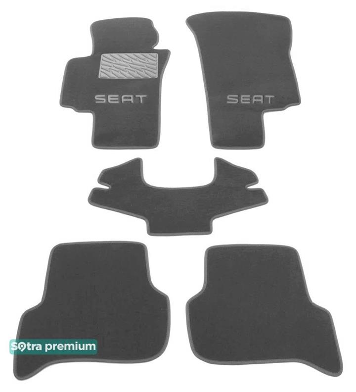 Sotra 01301-CH-GREY Interior mats Sotra two-layer gray for Seat Altea / toledo / leon (2004-2009), set 01301CHGREY