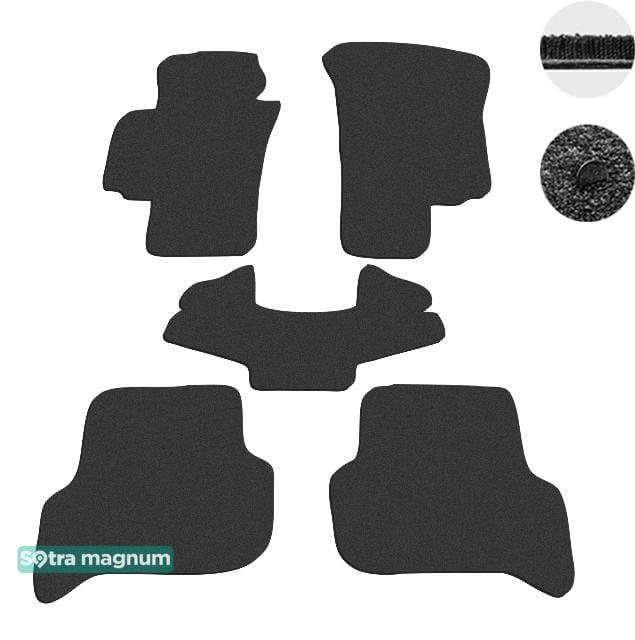 Sotra 01301-MG15-BLACK Interior mats Sotra two-layer black for Seat Altea / toledo / leon (2004-2009), set 01301MG15BLACK