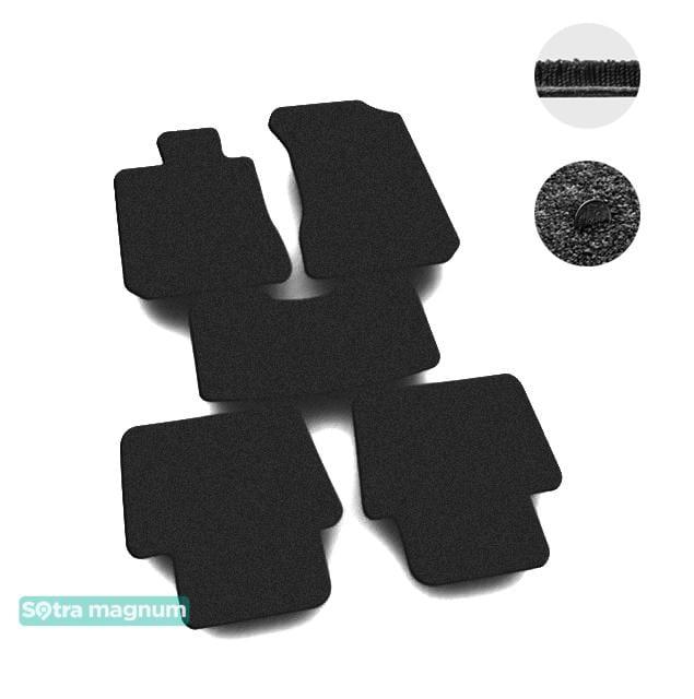 Sotra 01305-MG15-BLACK Interior mats Sotra two-layer black for Acura Rl (2004-2012), set 01305MG15BLACK