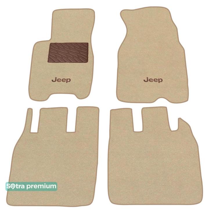 Sotra 01306-CH-BEIGE Interior mats Sotra two-layer beige for Jeep Grand cherokee (1999-2004), set 01306CHBEIGE