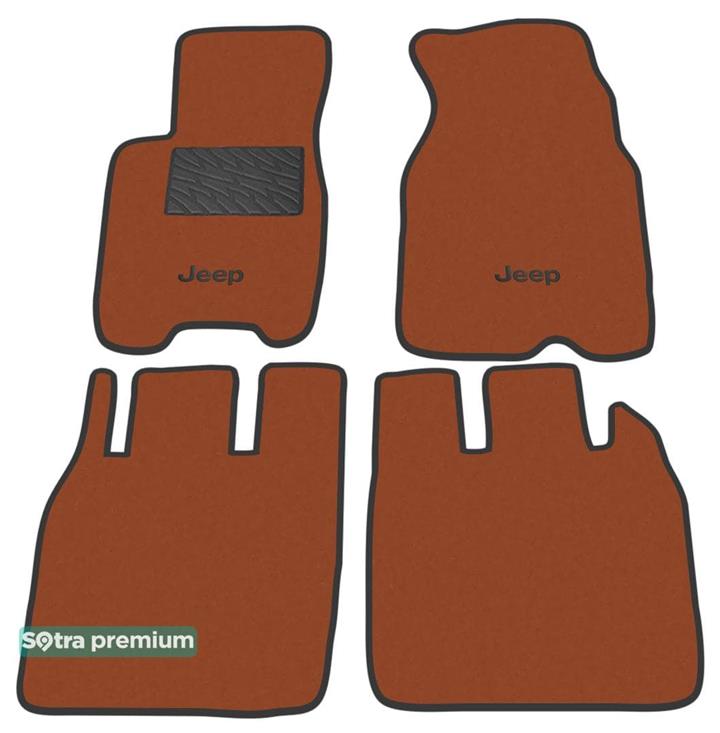 Sotra 01306-CH-TERRA Interior mats Sotra two-layer terracotta for Jeep Grand cherokee (1999-2004), set 01306CHTERRA