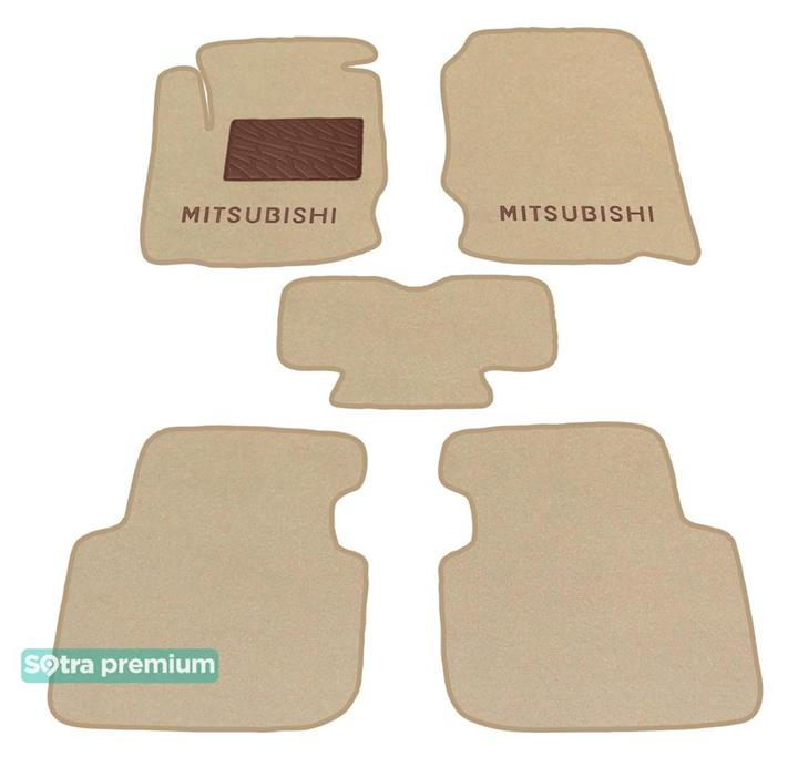 Sotra 01313-CH-BEIGE Interior mats Sotra two-layer beige for Mitsubishi Colt (2005-2012), set 01313CHBEIGE