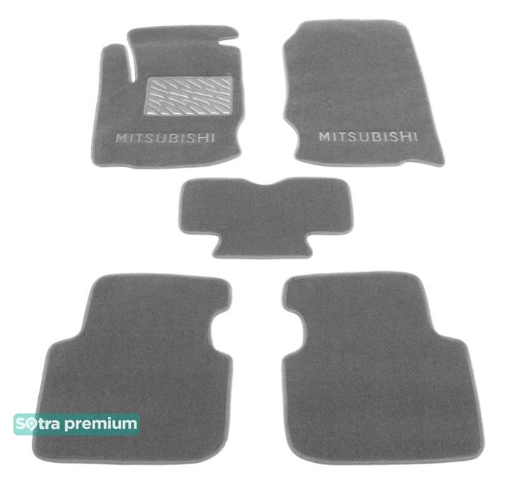 Sotra 01313-CH-GREY Interior mats Sotra two-layer gray for Mitsubishi Colt (2005-2012), set 01313CHGREY