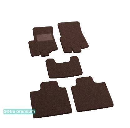 Sotra 01315-CH-CHOCO Interior mats Sotra two-layer brown for Ssang yong Korando (1996-2006), set 01315CHCHOCO