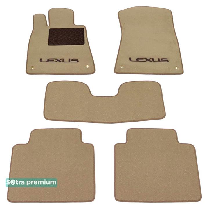 Sotra 01326-CH-BEIGE Interior mats Sotra two-layer beige for Lexus Gs eu (2005-2010), set 01326CHBEIGE