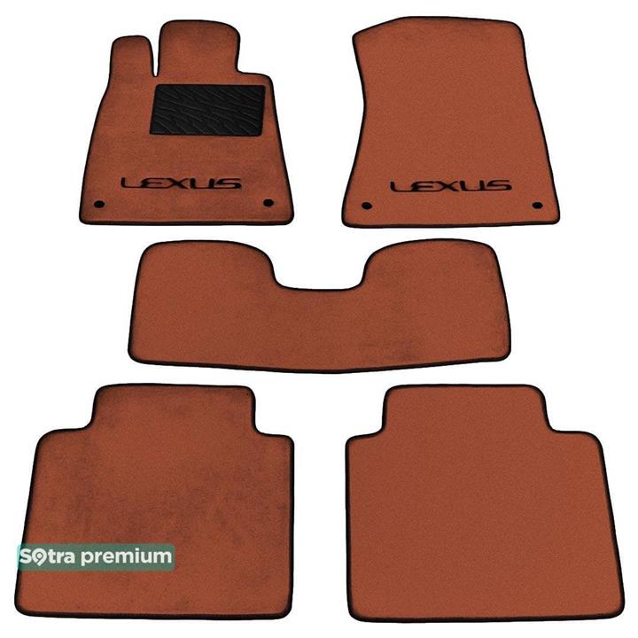 Sotra 01326-CH-TERRA Interior mats Sotra two-layer terracotta for Lexus Gs eu (2005-2010), set 01326CHTERRA