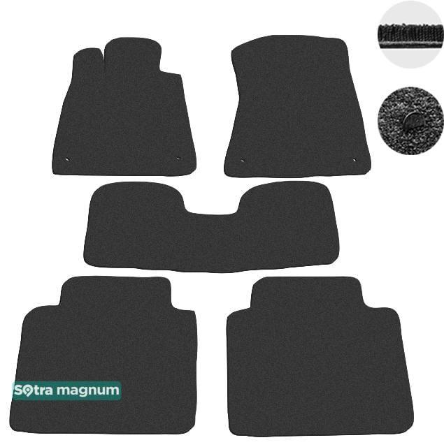 Sotra 01326-MG15-BLACK Interior mats Sotra two-layer black for Lexus Gs eu (2005-2010), set 01326MG15BLACK