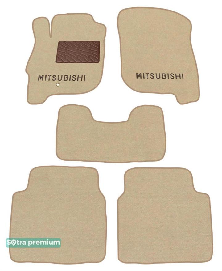 Sotra 01330-CH-BEIGE Interior mats Sotra two-layer beige for Mitsubishi Galant (2004-2012), set 01330CHBEIGE