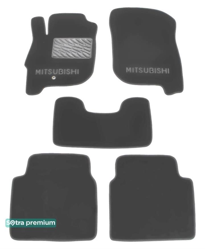 Sotra 01330-CH-GREY Interior mats Sotra two-layer gray for Mitsubishi Galant (2004-2012), set 01330CHGREY