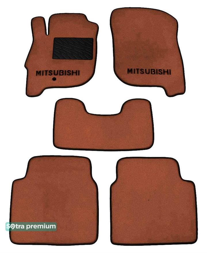 Sotra 01330-CH-TERRA Interior mats Sotra two-layer terracotta for Mitsubishi Galant (2004-2012), set 01330CHTERRA