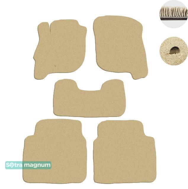 Sotra 01330-MG20-BEIGE Interior mats Sotra two-layer beige for Mitsubishi Galant (2004-2012), set 01330MG20BEIGE