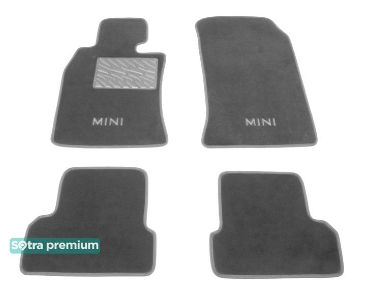 Sotra 01332-CH-GREY Interior mats Sotra two-layer gray for BMW Cooper (2001-2006), set 01332CHGREY