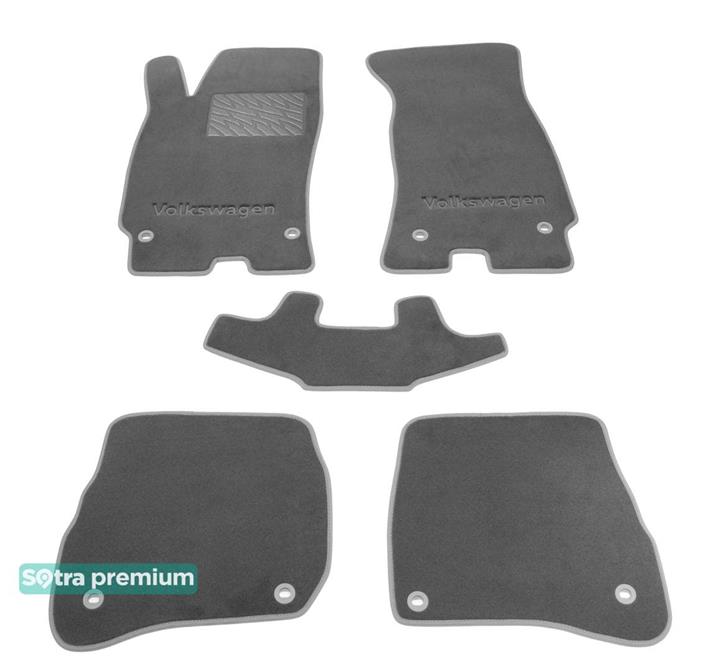 Sotra 01336-CH-GREY Interior mats Sotra two-layer gray for Volkswagen Passat (2001-2004), set 01336CHGREY