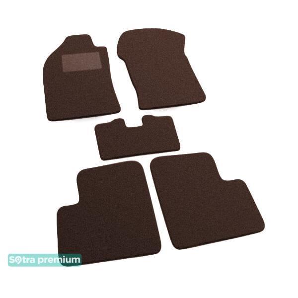 Sotra 01341-CH-CHOCO Interior mats Sotra two-layer brown for Nissan Micra (1997-2003), set 01341CHCHOCO