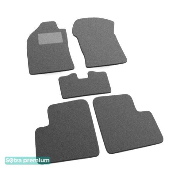Sotra 01341-CH-GREY Interior mats Sotra two-layer gray for Nissan Micra (1997-2003), set 01341CHGREY