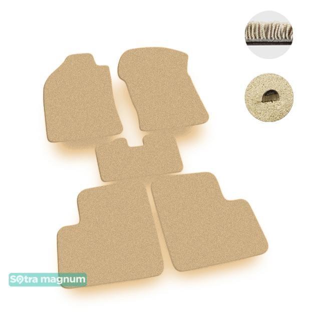 Sotra 01341-MG20-BEIGE Interior mats Sotra two-layer beige for Nissan Micra (1997-2003), set 01341MG20BEIGE