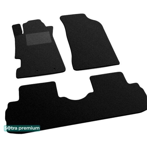 Sotra 01349-CH-BLACK Interior mats Sotra two-layer black for Acura Rsx (2001-2006), set 01349CHBLACK