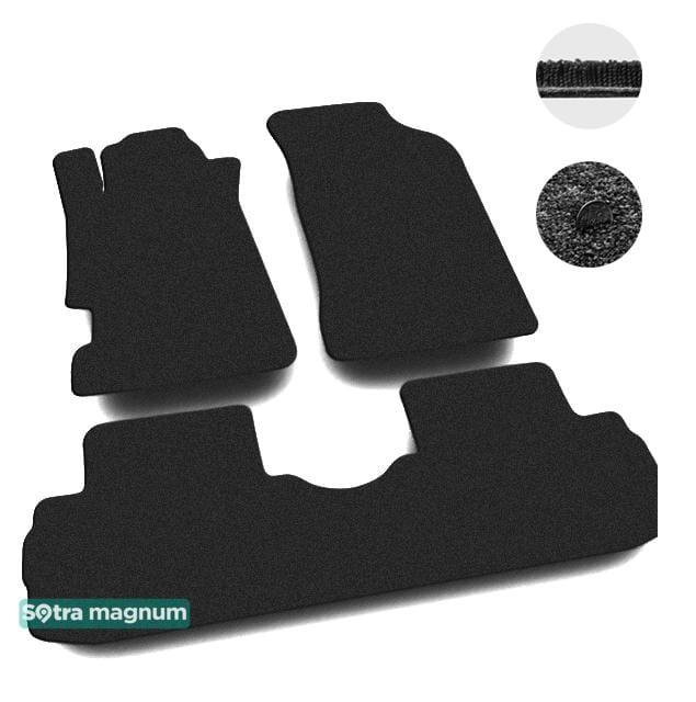 Sotra 01349-MG15-BLACK Interior mats Sotra two-layer black for Acura Rsx (2001-2006), set 01349MG15BLACK