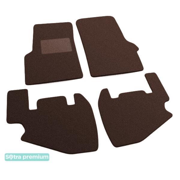 Sotra 01353-CH-CHOCO Interior mats Sotra two-layer brown for Jeep Wrangler (1997-2006), set 01353CHCHOCO