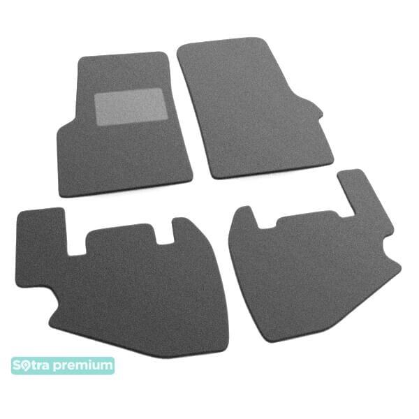 Sotra 01353-CH-GREY Interior mats Sotra two-layer gray for Jeep Wrangler (1997-2006), set 01353CHGREY