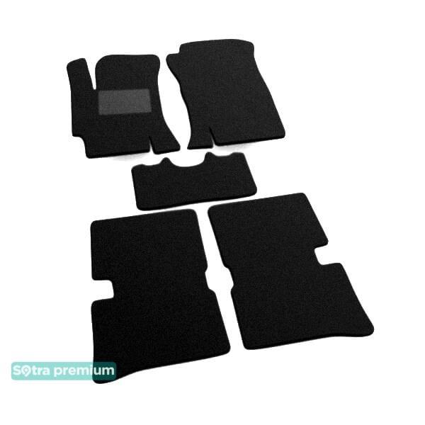 Sotra 01354-CH-BLACK Interior mats Sotra two-layer black for KIA Rio (2005-2011), set 01354CHBLACK
