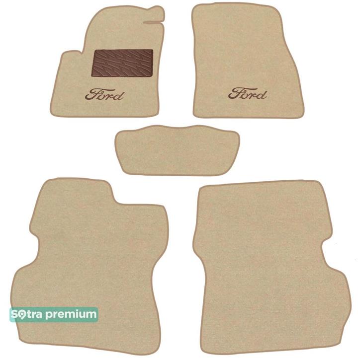 Sotra 01356-CH-BEIGE Interior mats Sotra two-layer beige for Ford Fusion (2002-2005), set 01356CHBEIGE