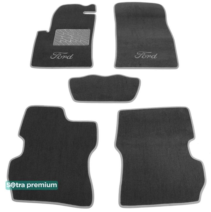 Sotra 01356-CH-GREY Interior mats Sotra two-layer gray for Ford Fusion (2002-2005), set 01356CHGREY