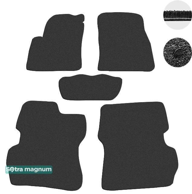 Sotra 01356-MG15-BLACK Interior mats Sotra two-layer black for Ford Fusion (2002-2005), set 01356MG15BLACK