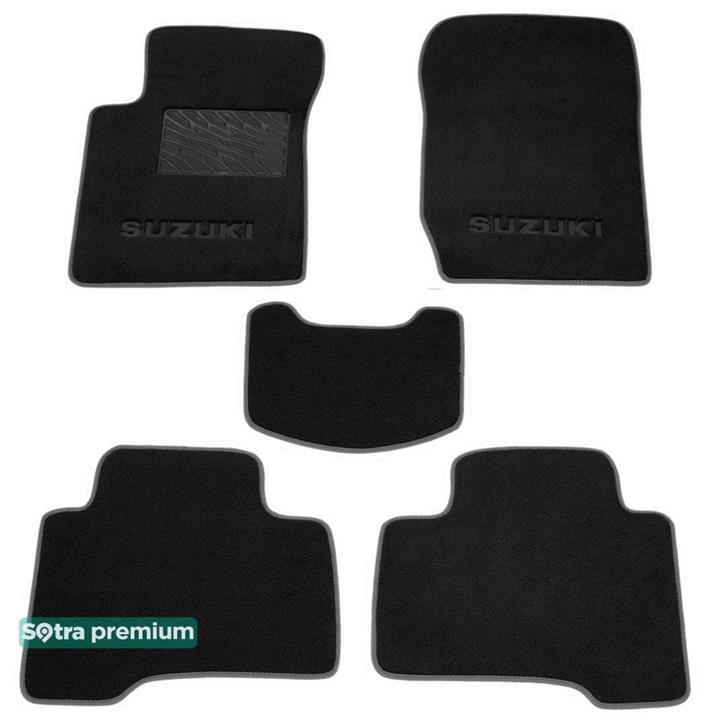 Sotra 01364-CH-BLACK Interior mats Sotra two-layer black for Suzuki Grand vitara (2005-), set 01364CHBLACK