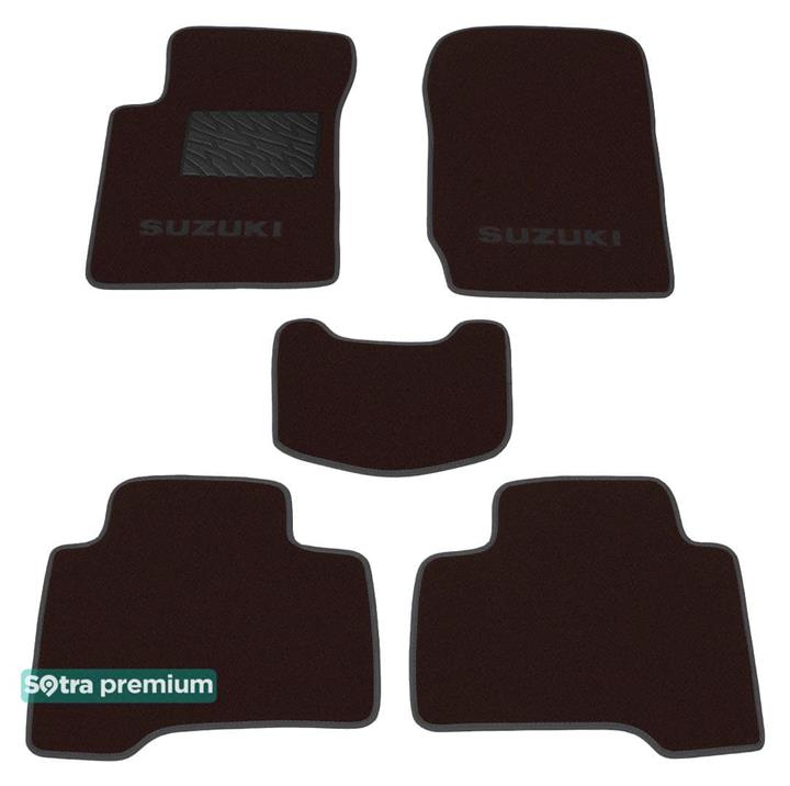 Sotra 01364-CH-CHOCO Interior mats Sotra two-layer brown for Suzuki Grand vitara (2005-), set 01364CHCHOCO