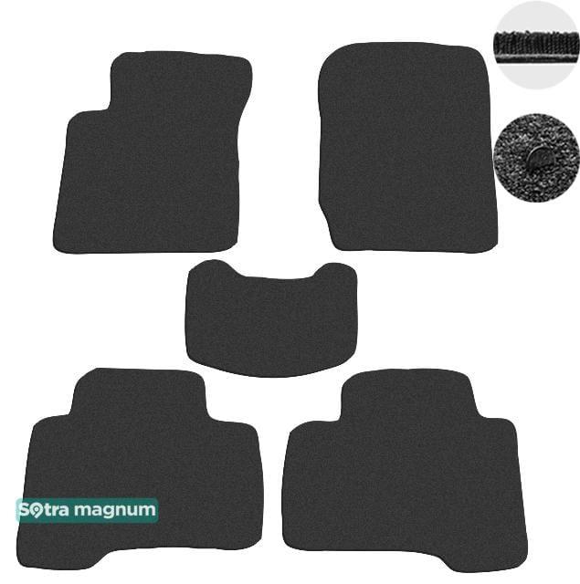 Sotra 01364-MG15-BLACK Interior mats Sotra two-layer black for Suzuki Grand vitara (2005-), set 01364MG15BLACK