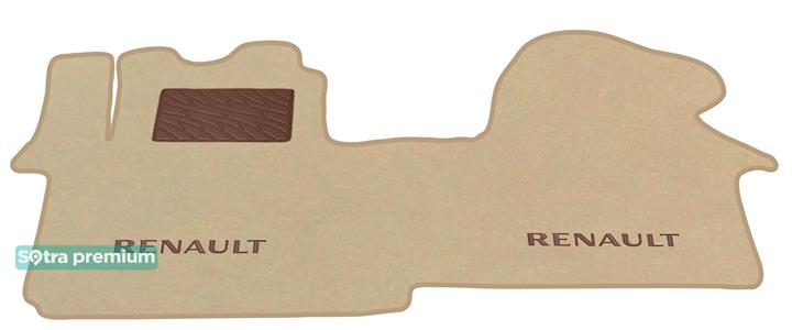 Sotra 01381-CH-BEIGE Interior mats Sotra two-layer beige for Renault Trafic (2001-2014), set 01381CHBEIGE