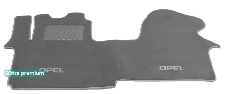 Sotra 01382-CH-GREY Interior mats Sotra two-layer gray for Opel Vivaro (2001-2014), set 01382CHGREY