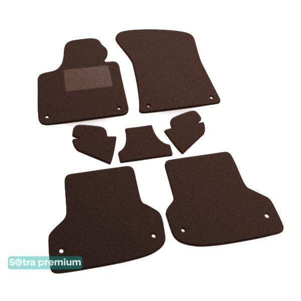 Sotra 01383-CH-CHOCO Interior mats Sotra two-layer brown for Audi A3 (2004-2013), set 01383CHCHOCO
