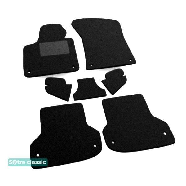 Sotra 01383-GD-BLACK Interior mats Sotra two-layer black for Audi A3 (2004-2013), set 01383GDBLACK