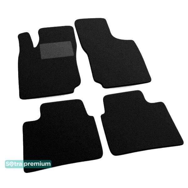 Sotra 01387-CH-BLACK Interior mats Sotra two-layer black for Opel Tigra a (1994-2000), set 01387CHBLACK