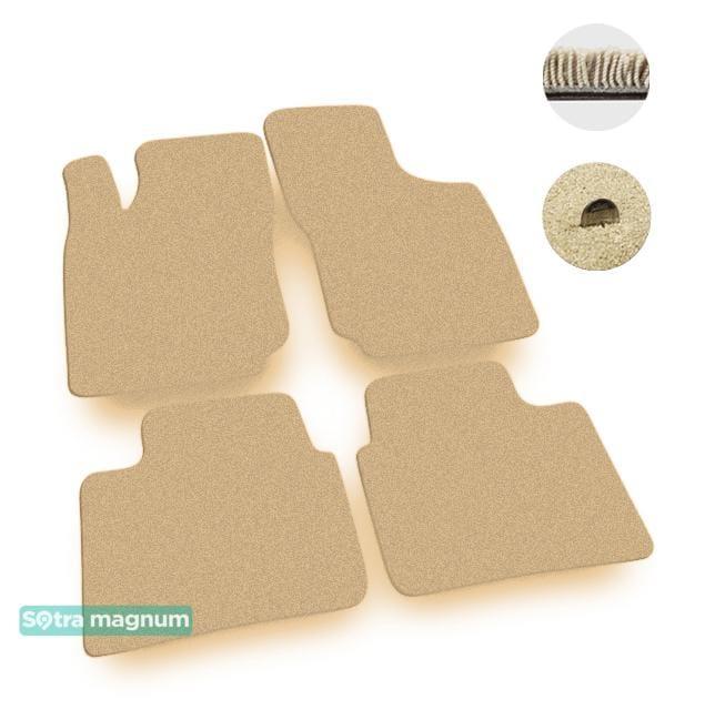 Sotra 01387-MG20-BEIGE Interior mats Sotra two-layer beige for Opel Tigra a (1994-2000), set 01387MG20BEIGE