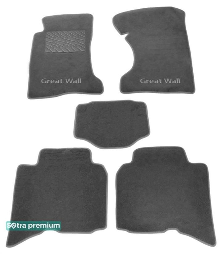 Sotra 01389-CH-GREY Interior mats Sotra two-layer gray for Great wall Haval / hover (2006-2011), set 01389CHGREY