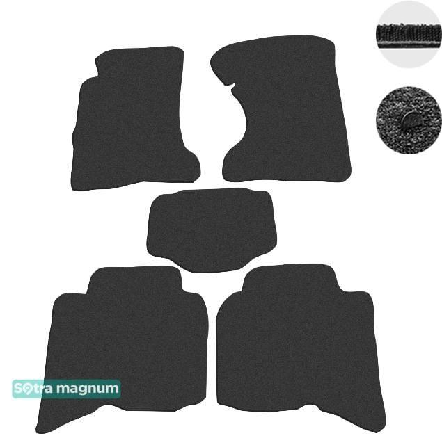 Sotra 01389-MG15-BLACK Interior mats Sotra two-layer black for Great wall Haval / hover (2006-2011), set 01389MG15BLACK
