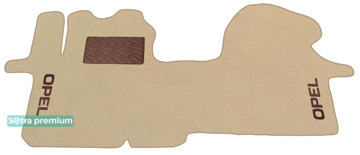 Sotra 01391-CH-BEIGE Interior mats Sotra two-layer beige for Opel Vivaro (2001-2014), set 01391CHBEIGE