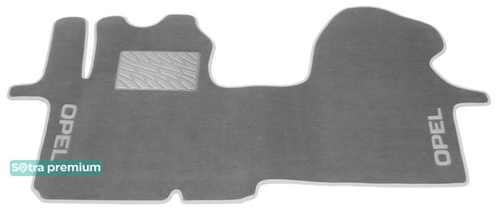 Sotra 01391-CH-GREY Interior mats Sotra two-layer gray for Opel Vivaro (2001-2014), set 01391CHGREY