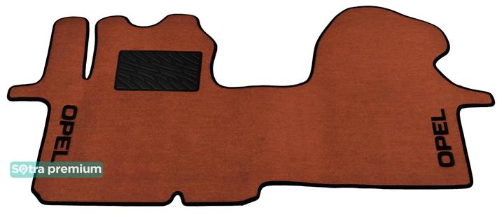 Sotra 01391-CH-TERRA Interior mats Sotra two-layer terracotta for Opel Vivaro (2001-2014), set 01391CHTERRA