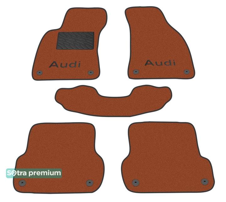 Sotra 01392-CH-TERRA Interior mats Sotra two-layer terracotta for Audi A4 (2004-2008), set 01392CHTERRA