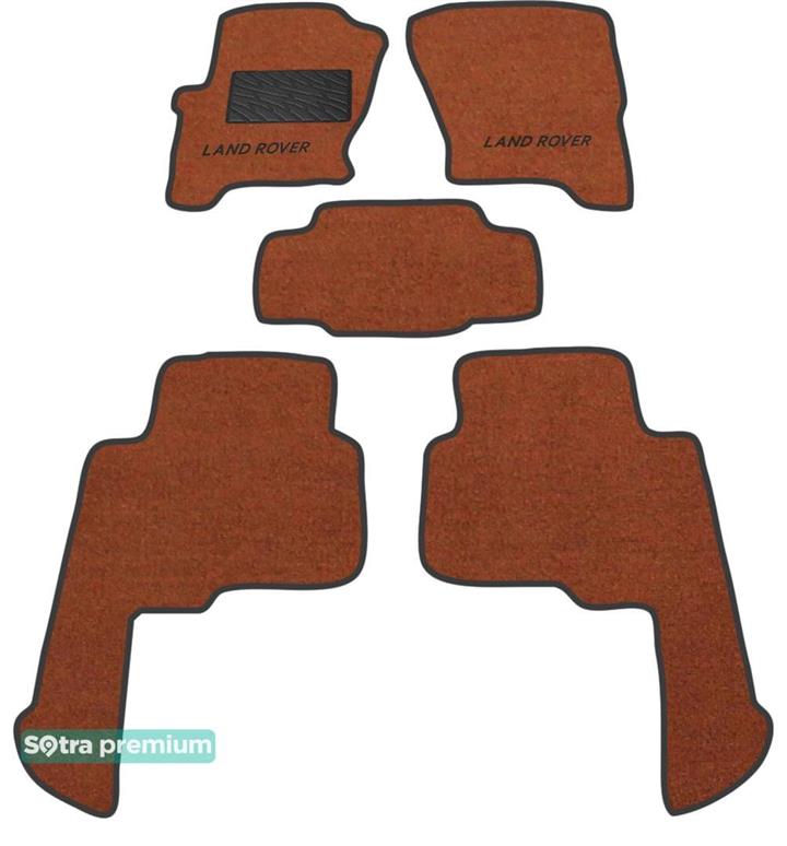 Sotra 01395-CH-TERRA Interior mats Sotra two-layer terracotta for Land Rover Discovery (2004-2009), set 01395CHTERRA