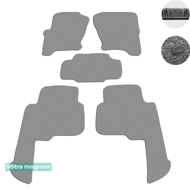 Sotra 01395-MG20-GREY Interior mats Sotra two-layer gray for Land Rover Discovery (2004-2009), set 01395MG20GREY