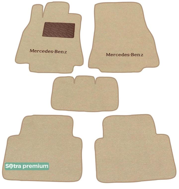 Sotra 01401-CH-BEIGE Interior mats Sotra two-layer beige for Mercedes A/b-class (2005-2011), set 01401CHBEIGE