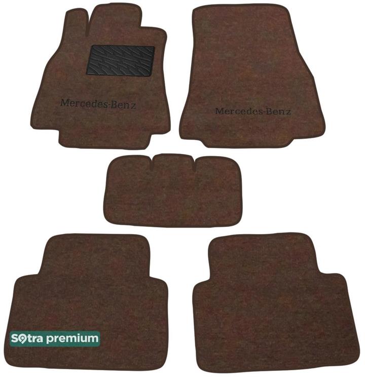 Sotra 01401-CH-CHOCO Interior mats Sotra two-layer brown for Mercedes A/b-class (2005-2011), set 01401CHCHOCO